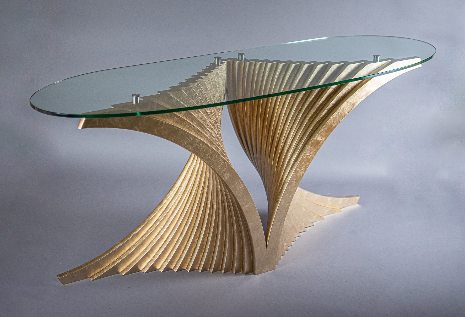 Gilded Helix Table