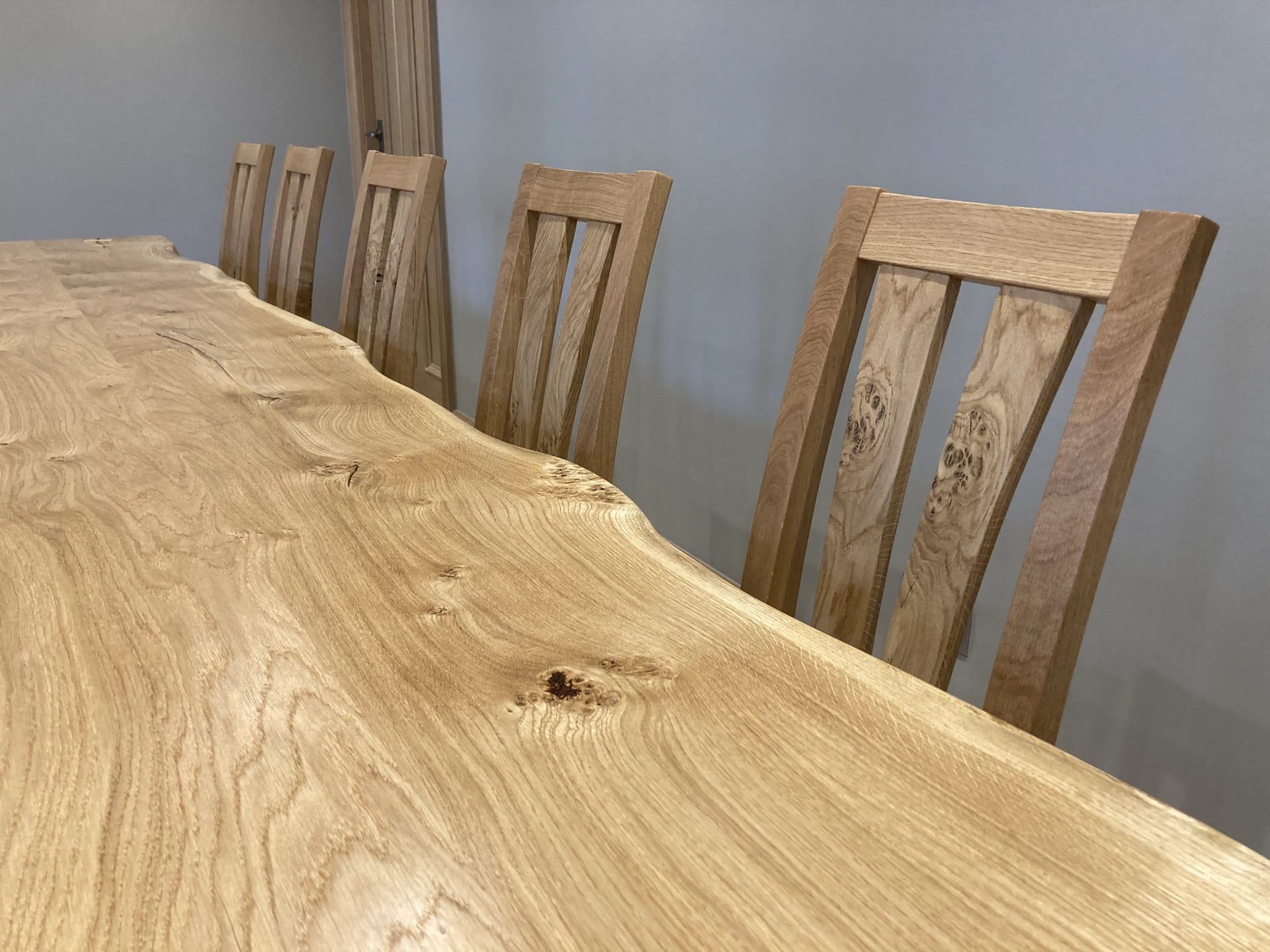 Natural edge dining set Thomas Barnes Furniture
