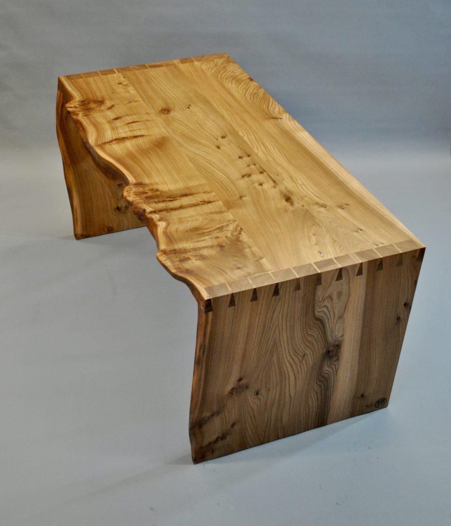 Dovetailed Elm Desk | Thomas Barnes Furniture